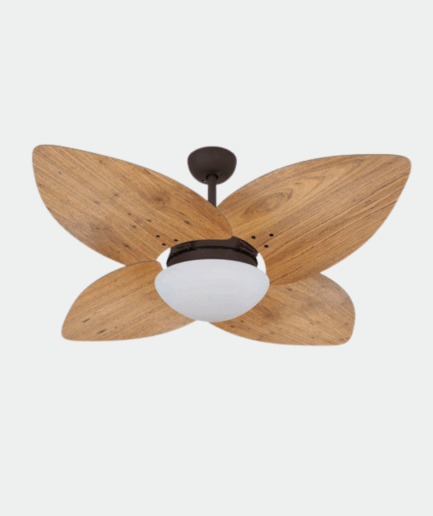 Ventilador de Teto Pás Madeira Folha